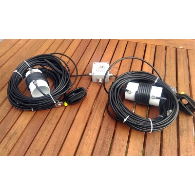 DUAL BAND Double Bazooka Antenna 80 and 40 meter bands